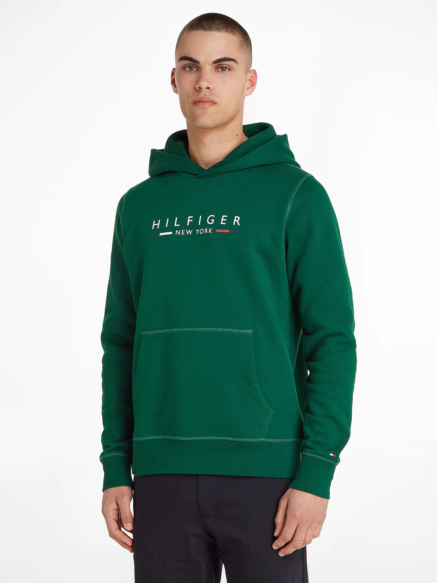 TOMMY HILFIGER | Kapuzensweater - Hoodie | grün